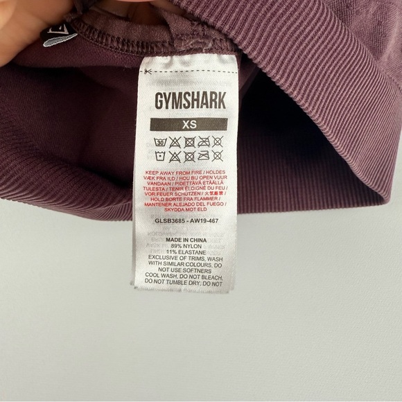 Gymshark Energy+ Seamless Sports Bra – Damson Purple / XS - Picture 3 of 7